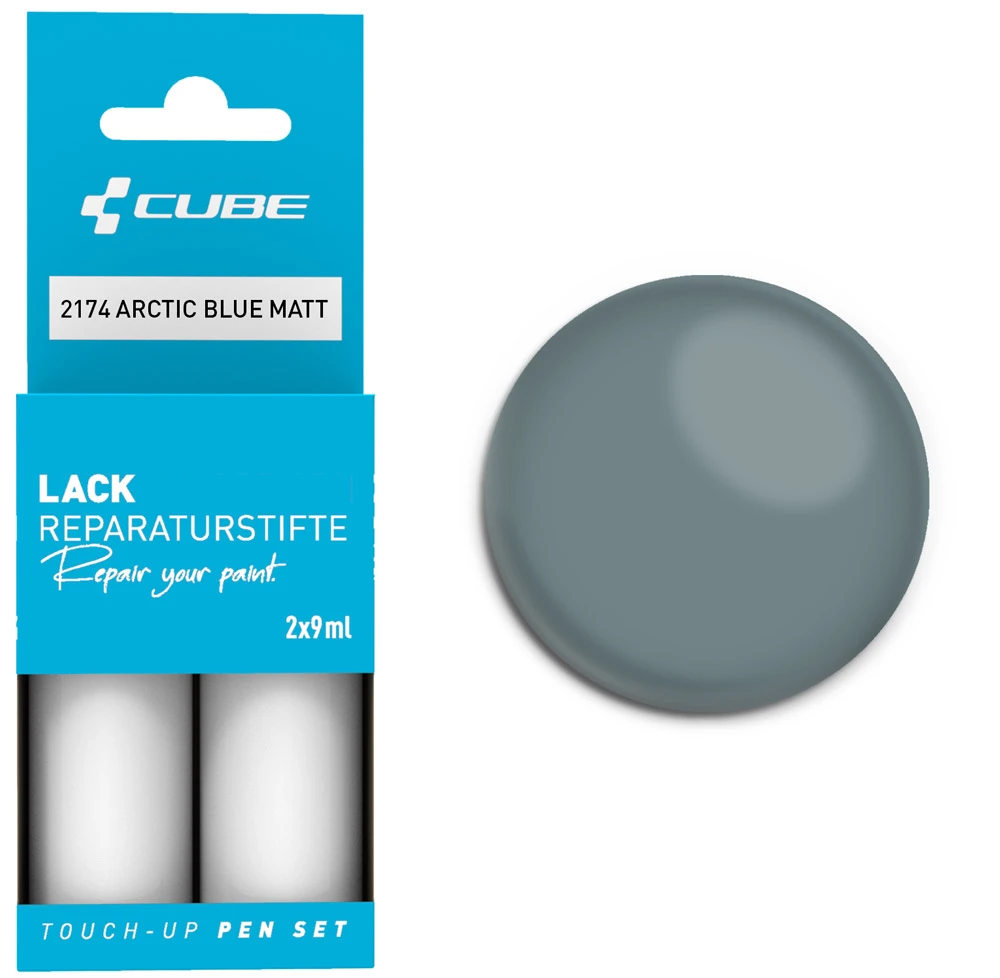Cube Lackreparaturstift Set ARTIC BLUE Matt 1 Cube Lackreparaturstift Set ARTIC BLUE Matt