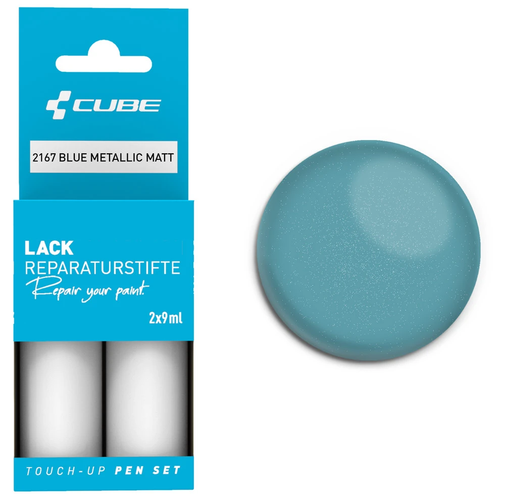 Cube Lackreparaturstift Set BLUE METALLIC Matt 1 Cube Lackreparaturstift Set BLUE METALLIC Matt