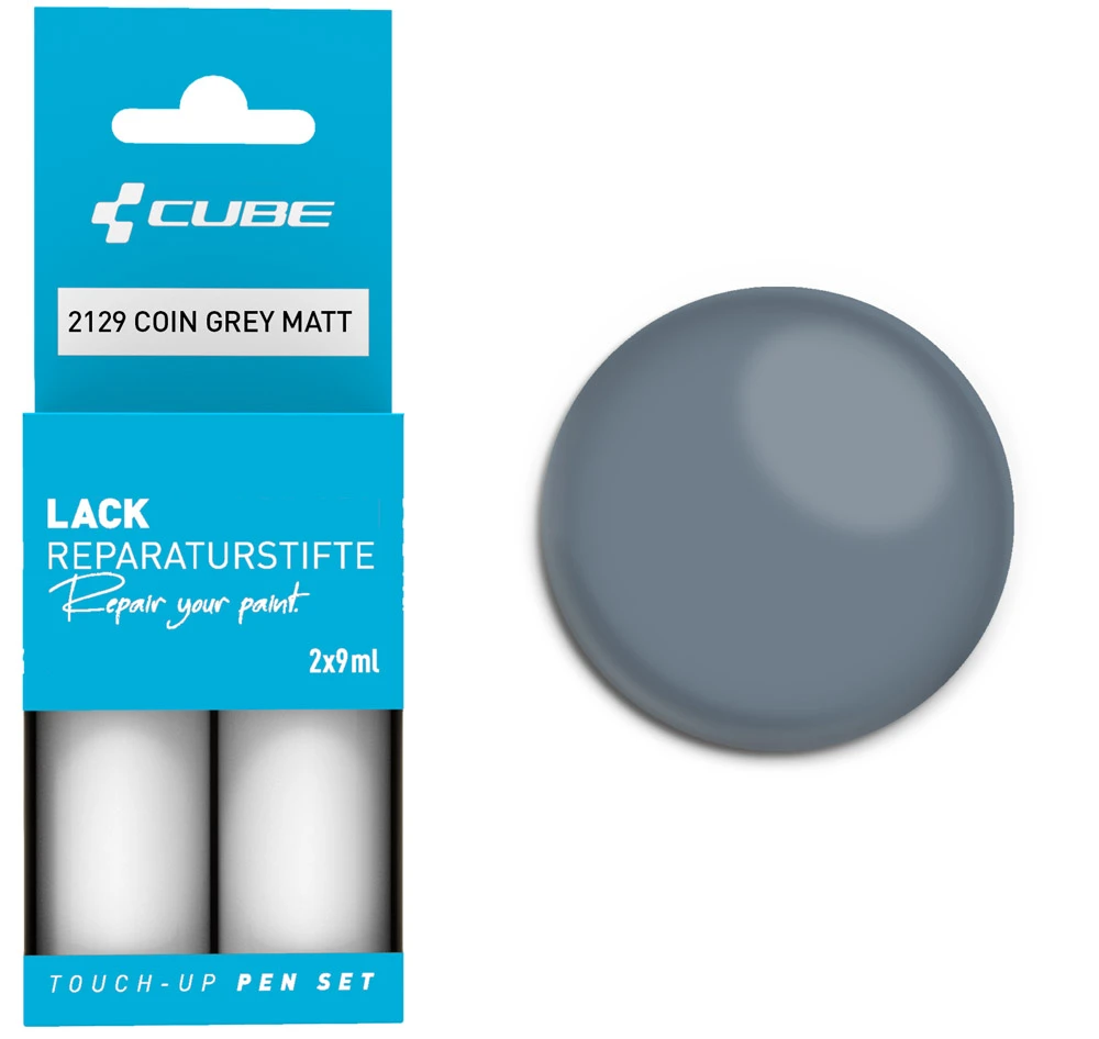 Cube Lackreparaturstift Set COIN GREY Matt 1 Cube Lackreparaturstift Set COIN GREY Matt