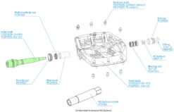 HOPE Pedalachse Für F20 Plattformpedale -Angebote Rad Wonne Store Hope Pedalachse fur F20 Plattformpedale