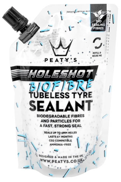 Peaty's Holeshot BioFibre Tubeless Tyre Sealant 2 Peaty's Holeshot BioFibre Tubeless Tyre Sealant – Bild 2
