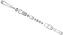 Shimano Pedalachse Komplett Für PD-GR500 /MX80 -Angebote Rad Wonne Store Pedalachse komplett PD GR500 c