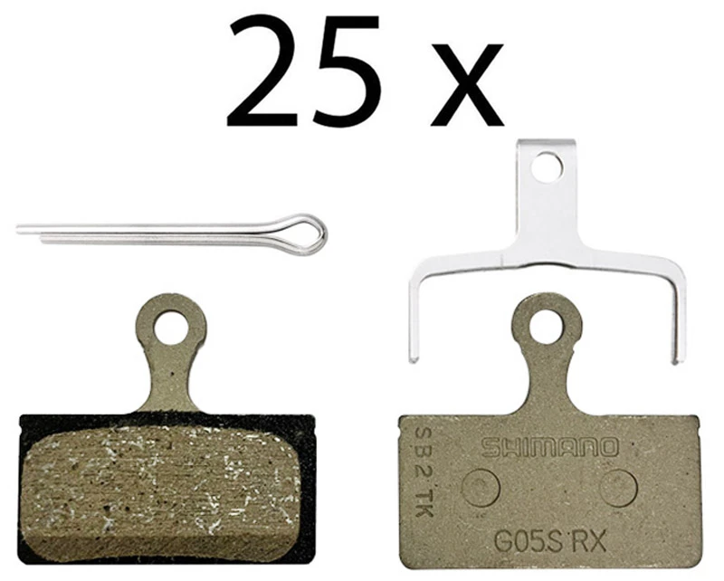 Shimano G05S-RX Resin Disc Beläge (25er Werkstattverpackung) 1 Shimano G05S-RX Resin Disc Beläge (25er Werkstattverpackung)