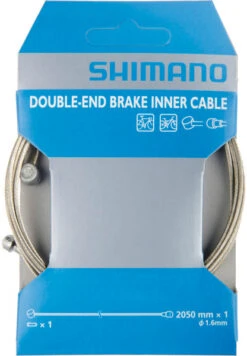 Shimano MTB/Rennrad Stahl Bremszug 1,6mm X 2050mm