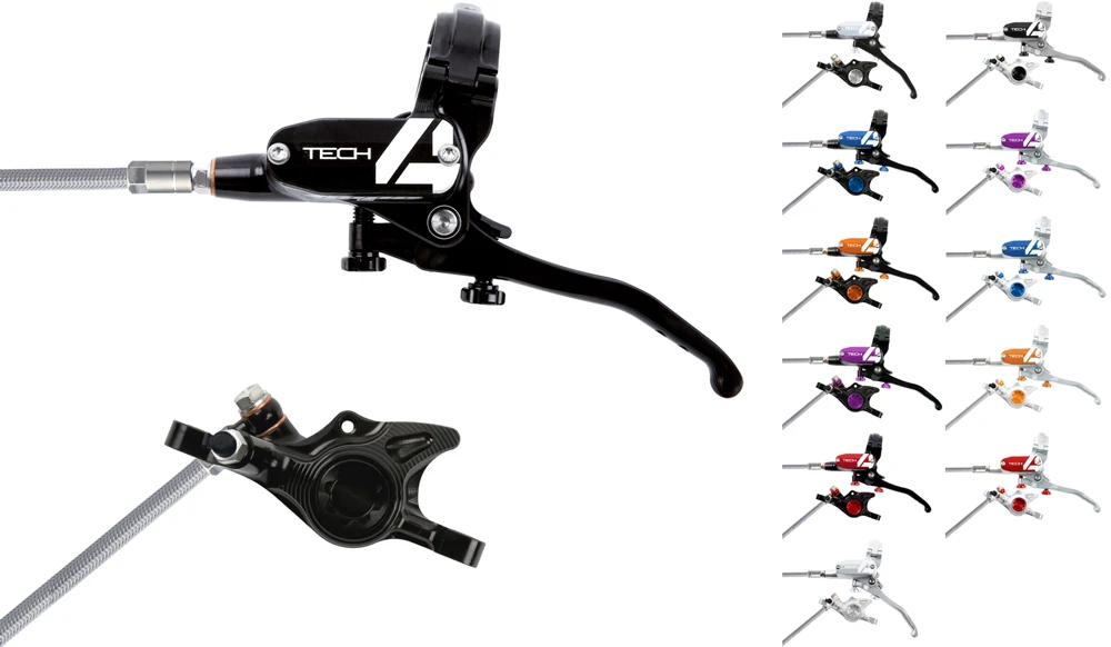 HOPE Tech 4 X2 Stahlflex Scheibenbremse - Hebel Links 1 HOPE Tech 4 X2 Stahlflex Scheibenbremse - Hebel Links